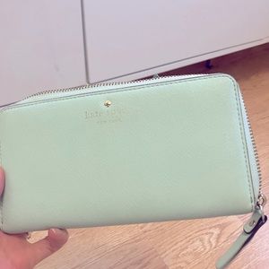 SOLD - Kate Spade Large Teal Wallet